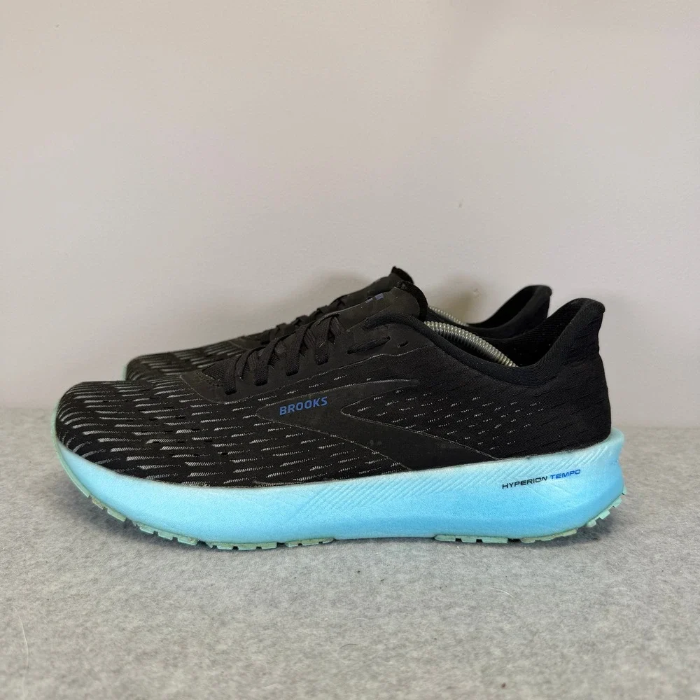 Brooks Hyperion Tempo Womens Shoe Size 11 Black Blue Running Sneaker 1203281B082